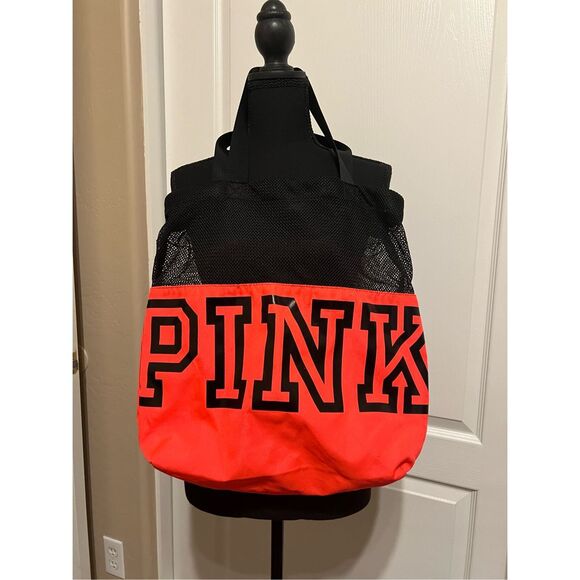 PINK Victoria's Secret Handbags - Victoria's Secret PINK tote bag with a mesh top